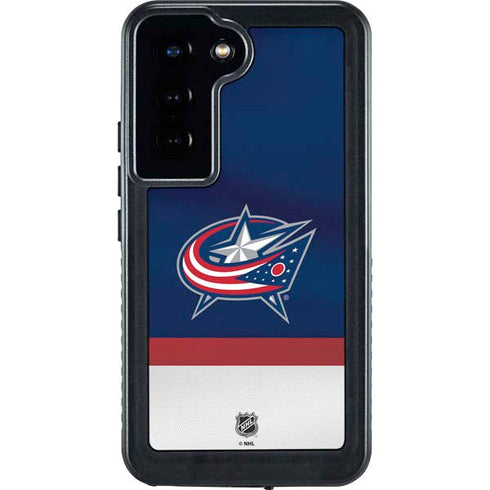 NHL Columbus Blue Jackets Alternate Jersey Galaxy S24 Waterproof Case