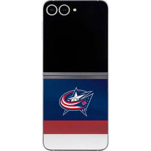 NHL Columbus Blue Jackets Alternate Jersey Galaxy Z Flip6 Skin