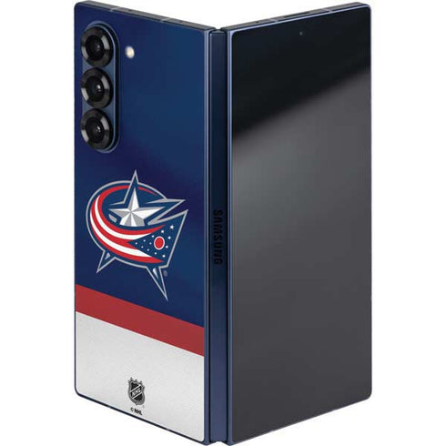 NHL Columbus Blue Jackets Alternate Jersey Galaxy Z Fold6 Skin