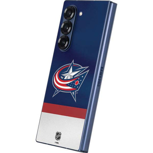 NHL Columbus Blue Jackets Alternate Jersey Galaxy Z Fold6 Skin