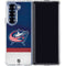 NHL Columbus Blue Jackets Alternate Jersey Galaxy Z Fold7 Clear Case