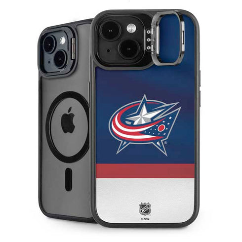 NHL Columbus Blue Jackets Alternate Jersey iPhone 14 Plus Kickstand Case