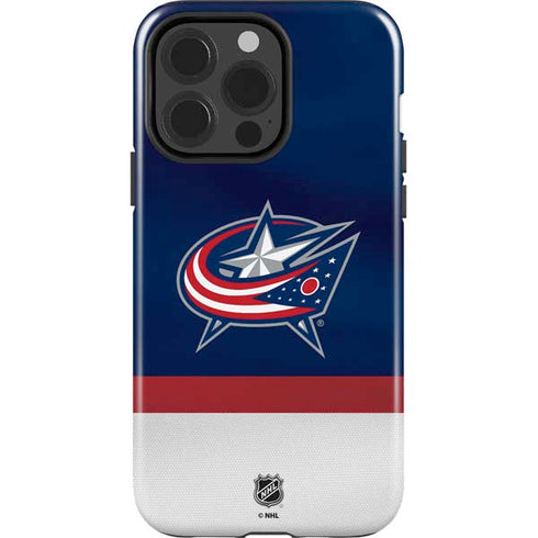 NHL Columbus Blue Jackets Alternate Jersey iPhone 15 Pro Impact Case