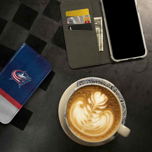 NHL Columbus Blue Jackets Alternate Jersey iPhone 15 Pro Max Folio Case