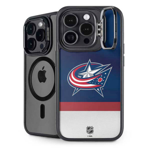 NHL Columbus Blue Jackets Alternate Jersey iPhone 15 Pro Max Kickstand Case