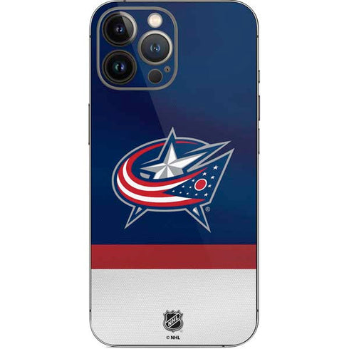 NHL Columbus Blue Jackets Alternate Jersey iPhone 15 Pro Max Skin