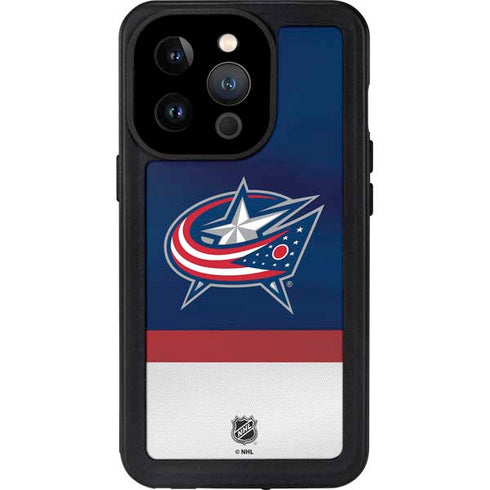 NHL Columbus Blue Jackets Alternate Jersey iPhone 15 Pro Waterproof Case