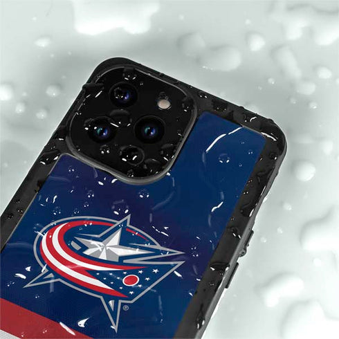 NHL Columbus Blue Jackets Alternate Jersey iPhone 15 Pro Waterproof Case