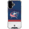 NHL Columbus Blue Jackets Alternate Jersey iPhone 16 Clear Case