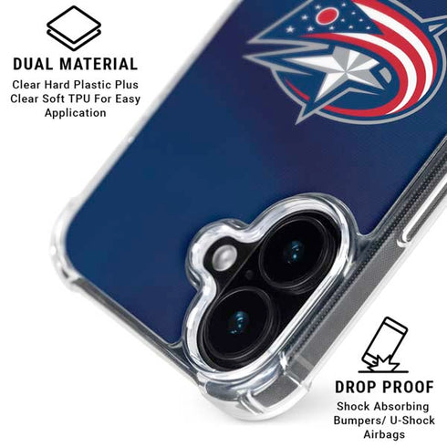 NHL Columbus Blue Jackets Alternate Jersey iPhone 16 MagSafe Case