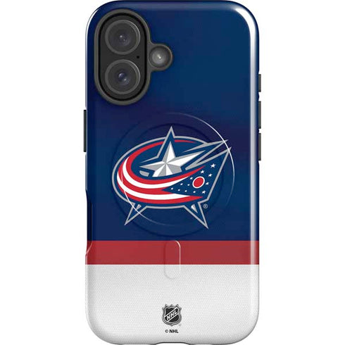 NHL Columbus Blue Jackets Alternate Jersey iPhone 16 Magsafe Impact Case
