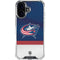 NHL Columbus Blue Jackets Alternate Jersey iPhone 16 Plus Clear Case