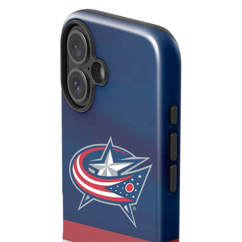 NHL Columbus Blue Jackets Alternate Jersey iPhone 16 Plus Impact Case