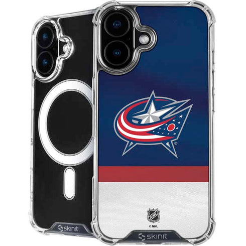 NHL Columbus Blue Jackets Alternate Jersey iPhone 16 Plus MagSafe Case