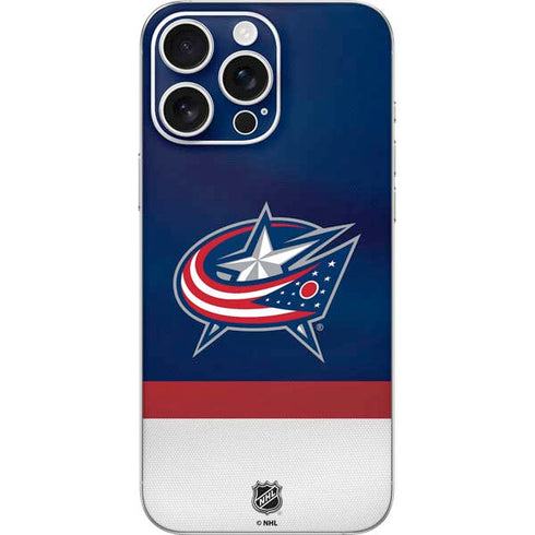 NHL Columbus Blue Jackets Alternate Jersey iPhone 16 Pro Max Skin