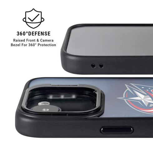 NHL Columbus Blue Jackets Alternate Jersey iPhone 16e Kickstand Case