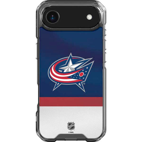 NHL Columbus Blue Jackets Alternate Jersey iPhone 17 Air Clear Case