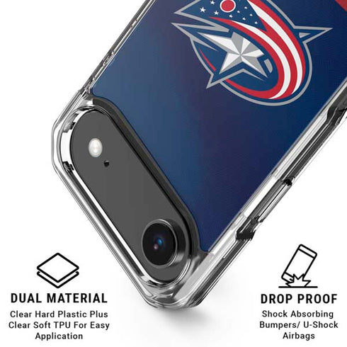 NHL Columbus Blue Jackets Alternate Jersey iPhone 17 Air Clear Case