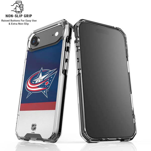 NHL Columbus Blue Jackets Alternate Jersey iPhone 17 Air Clear Case