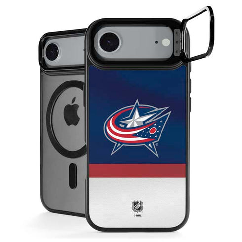 NHL Columbus Blue Jackets Alternate Jersey iPhone 17 Air Kickstand Case