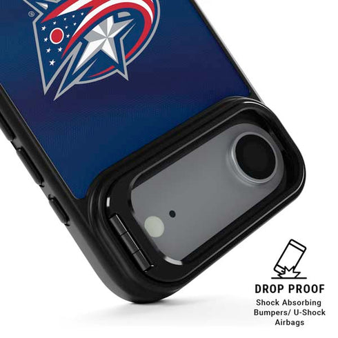 NHL Columbus Blue Jackets Alternate Jersey iPhone 17 Air Kickstand Case