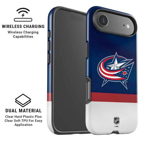 NHL Columbus Blue Jackets Alternate Jersey iPhone 17 Air Magsafe Impact Case