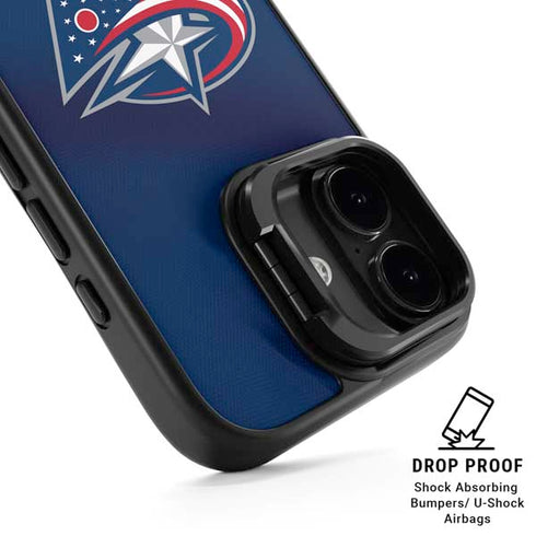 NHL Columbus Blue Jackets Alternate Jersey iPhone 17 Kickstand Case
