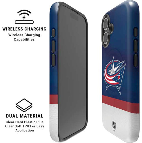 NHL Columbus Blue Jackets Alternate Jersey iPhone 17 Magsafe Impact Case