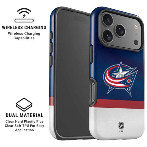 NHL Columbus Blue Jackets Alternate Jersey iPhone 17 Pro Magsafe Impact Case