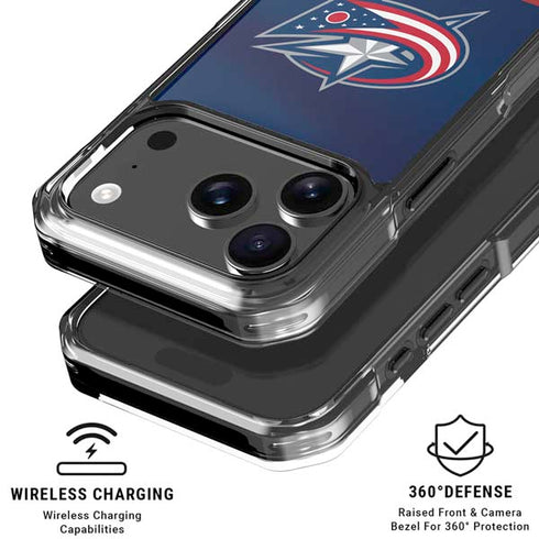 NHL Columbus Blue Jackets Alternate Jersey iPhone 17 Pro Max Clear Case
