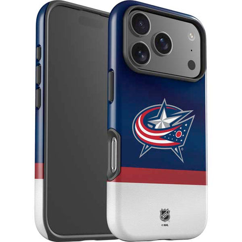 NHL Columbus Blue Jackets Alternate Jersey iPhone 17 Pro Max Impact Case