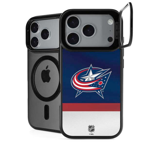 NHL Columbus Blue Jackets Alternate Jersey iPhone 17 Pro Max Kickstand Case