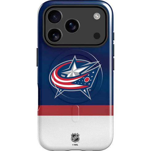 NHL Columbus Blue Jackets Alternate Jersey iPhone 17 Pro Max Magsafe Impact Case