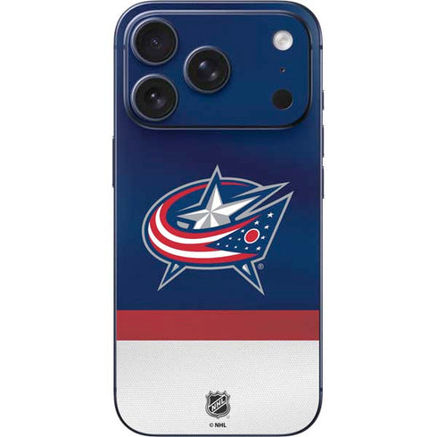 NHL Columbus Blue Jackets Alternate Jersey iPhone 17 Pro Max Skin