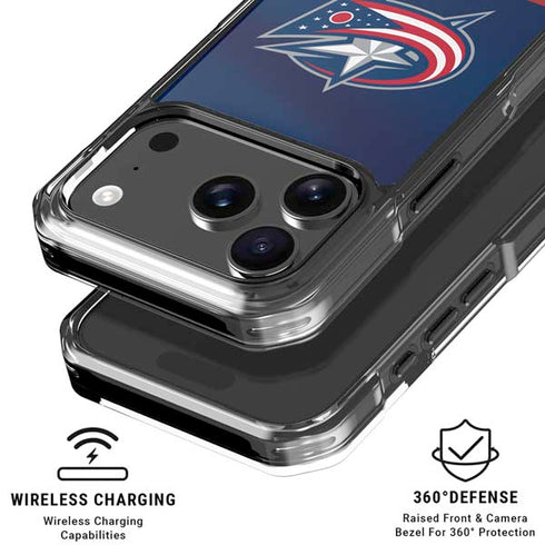 NHL Columbus Blue Jackets Alternate Jersey iPhone 18 Pro Clear Case