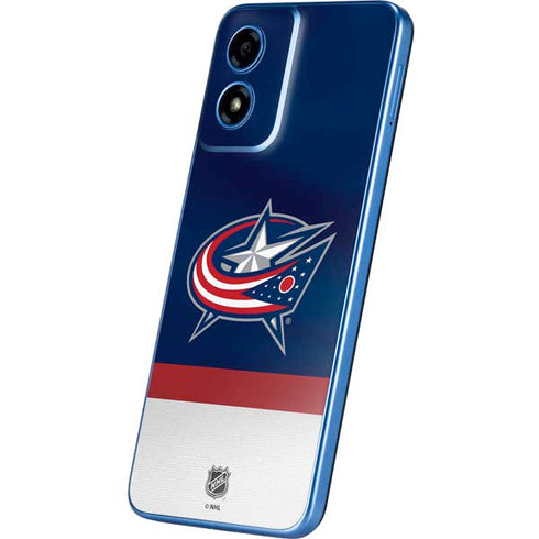 NHL Columbus Blue Jackets Alternate Jersey Moto G Play 4G (2024) Skin