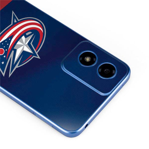NHL Columbus Blue Jackets Alternate Jersey Moto G Play 4G (2024) Skin