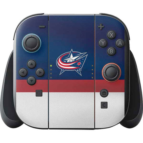 NHL Columbus Blue Jackets Alternate Jersey Nintendo Switch 2 (2025) with Joy-Con Skin