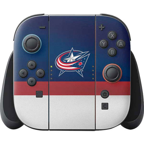 NHL Columbus Blue Jackets Alternate Jersey Nintendo Switch 2 (2025) Joy-Con Controller Skin