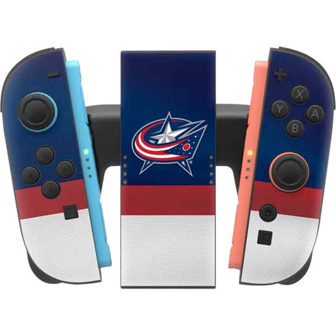 NHL Columbus Blue Jackets Alternate Jersey Nintendo Switch 2 (2025) Joy-Con Controller Skin
