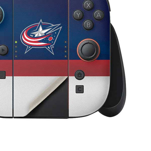 NHL Columbus Blue Jackets Alternate Jersey Nintendo Switch 2 (2025) Joy-Con Controller Skin