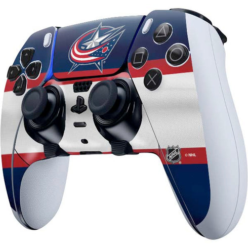 NHL Columbus Blue Jackets Alternate Jersey PS5 DualSense Edge Pro Controller Skin