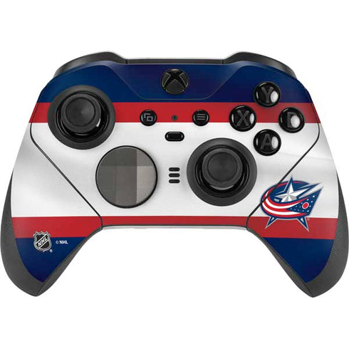 NHL Columbus Blue Jackets Alternate Jersey Xbox Elite Wireless Controller Series 2 Skin