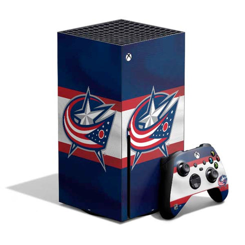NHL Columbus Blue Jackets Alternate Jersey Xbox Series X Skins