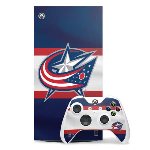 NHL Columbus Blue Jackets Alternate Jersey Xbox Series X Skins