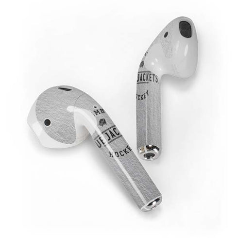 NHL Columbus Blue Jackets Black Text Apple AirPods Skin