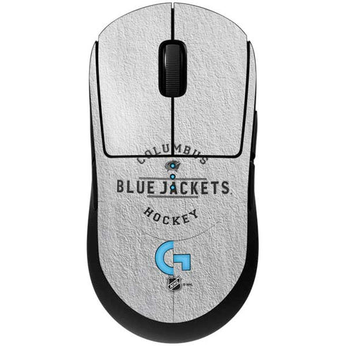 NHL Columbus Blue Jackets Black Text G Pro Wireless Gaming Mouse Skin