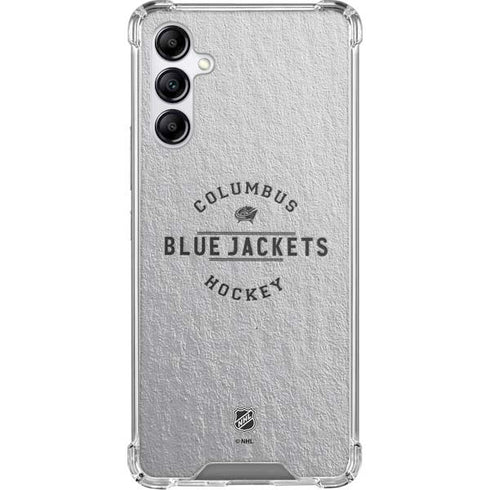 NHL Columbus Blue Jackets Black Text Gabb Phone 4 Clear Case