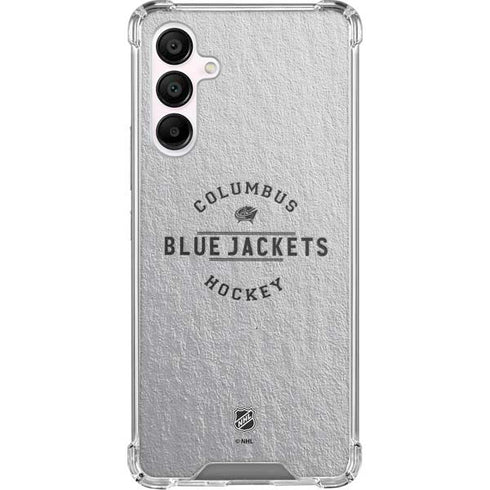 NHL Columbus Blue Jackets Black Text Galaxy A16 5G Clear Case