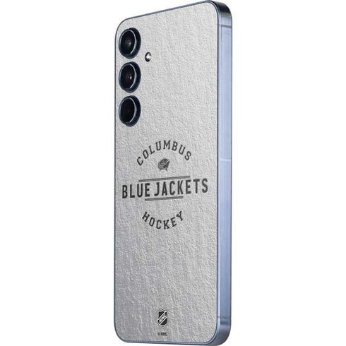 NHL Columbus Blue Jackets Black Text Galaxy A36 5G Skin